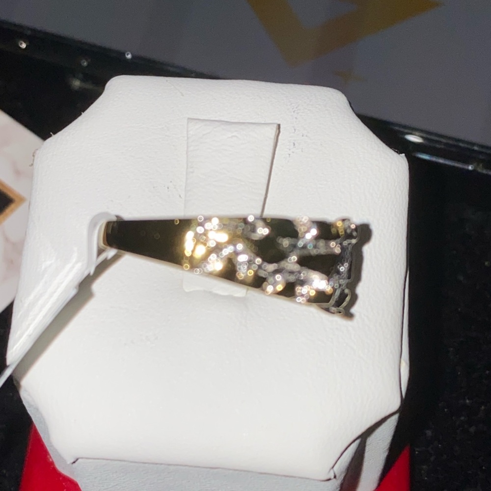 Best selling men pinky real diamond ring not CZ not moissanite best gift sale! - Picture 3 of 4